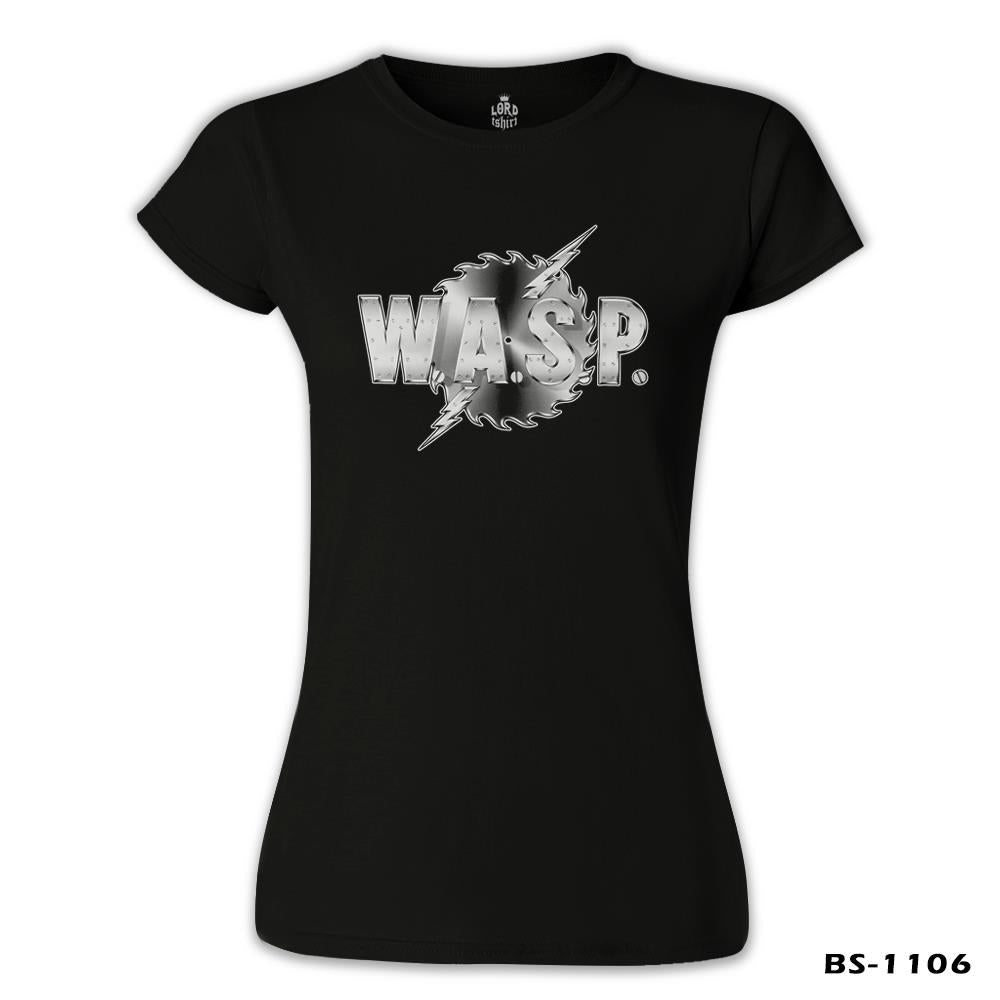 WASP Logo - Siyah Kadın Tshirt
