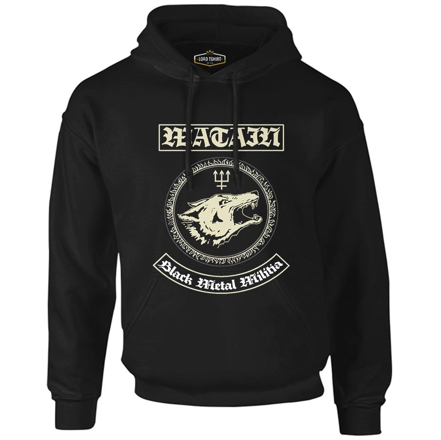 Watain Black Men's Zipperless Hoodie