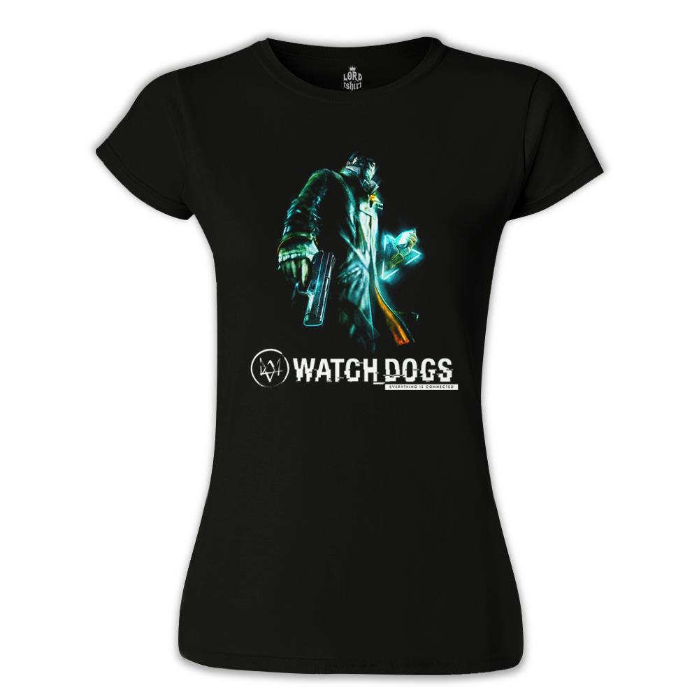 Watch Dogs Siyah Kadın Tshirt