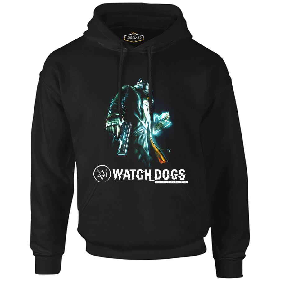Watch Dogs Black Men's Zipperless Hoodie