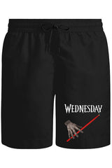 Wednesday Hand Unisex Siyah Şort