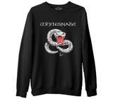 Whitesnake - Snake  Siyah Erkek Kalın Sweatshirt