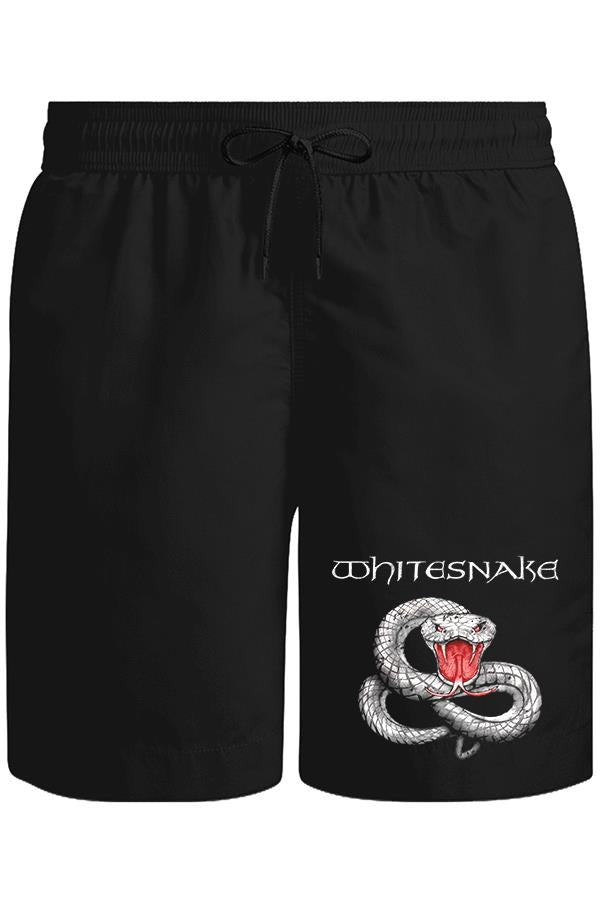 Whitesnake - Snake Unisex Siyah Şort