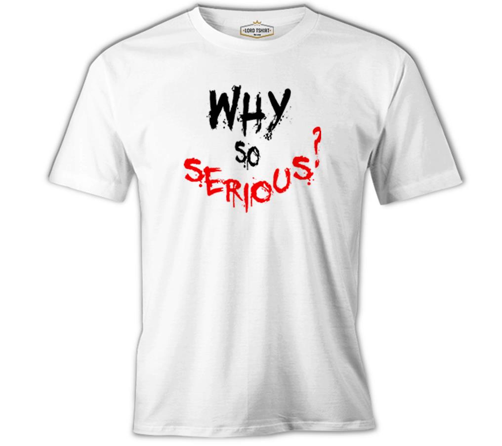 Why so Serious - A Question Beyaz Erkek Tshirt