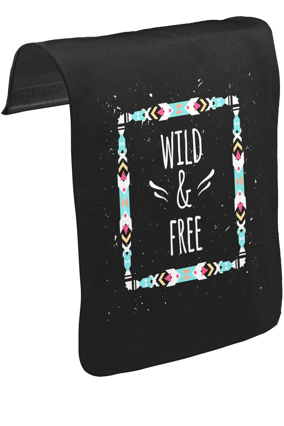 Wild and Free Unisex Siyah Tak-Çıkar Postacı Çanta Kapağı CK-1654