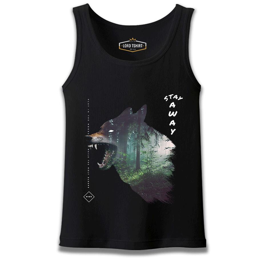 Wild Wolf in the Forest Black Male Athlete
