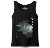 Wild Wolf in the Forest Black Male Athlete