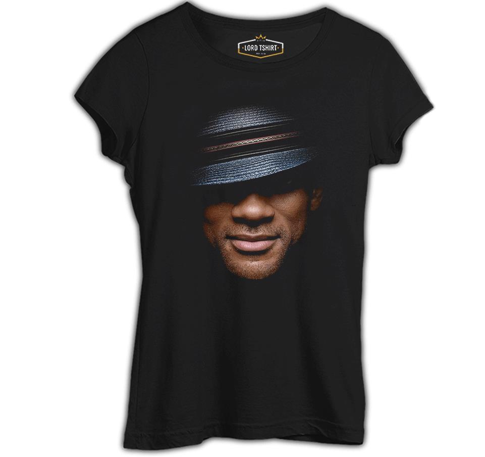 Will Smith Siyah Kadın Tshirt