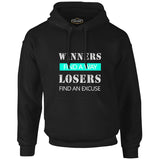 Winners Find a Way Black Men's Zipperless Hoodie