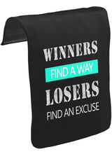 Winners Find a Way Unisex Siyah Tak-Çıkar Postacı Çanta Kapağı CK-1499