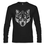 Winter is Coming Wolf Siyah Erkek Sweatshirt