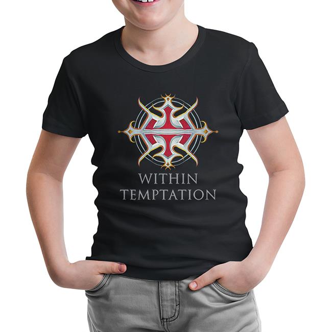 Within Temptation - Logo Black Kids Tshirt