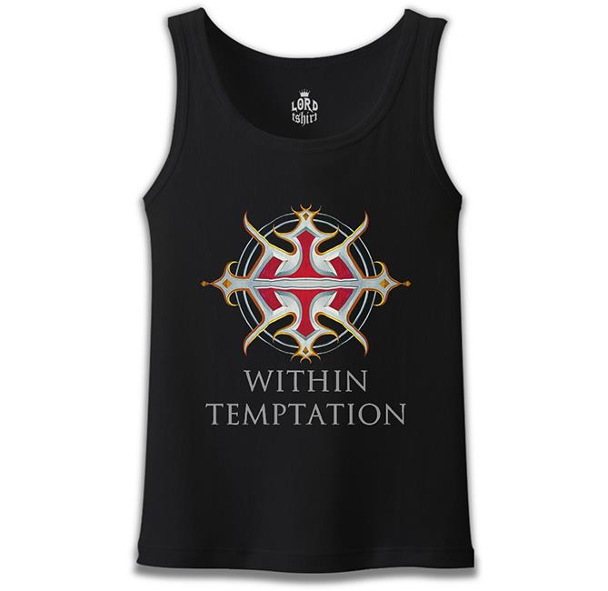 Within Temptation - Logo Siyah Erkek Atlet