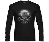 Wolf Walking in the Moonlight Black Men's Sweatshirt