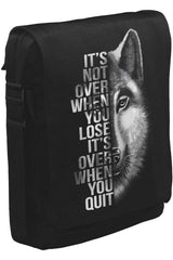 Wolf - When You QuitUnisex Siyah Postacı Çanta