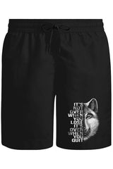 Wolf - When You QuitUnisex Siyah Şort