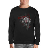 World of Warcraft - Horde Logo in Cahins Black Kids Sweatshirt