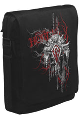 World of Warcraft - Horde Logo in Cahins Unisex Siyah Postacı Çanta