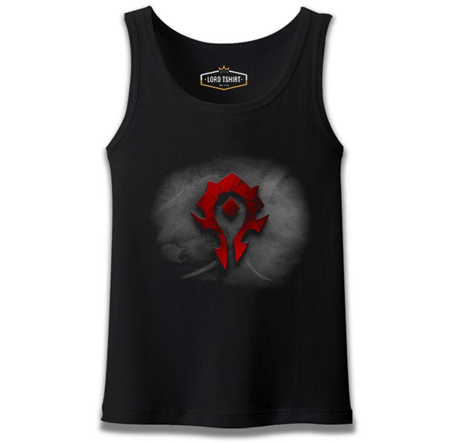 World of Warcraft - Horde Logo Siyah Erkek Atlet