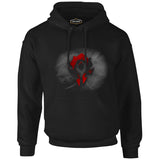 World of Warcraft - Horde Logo Siyah Erkek Fermuarsız Kapşonlu