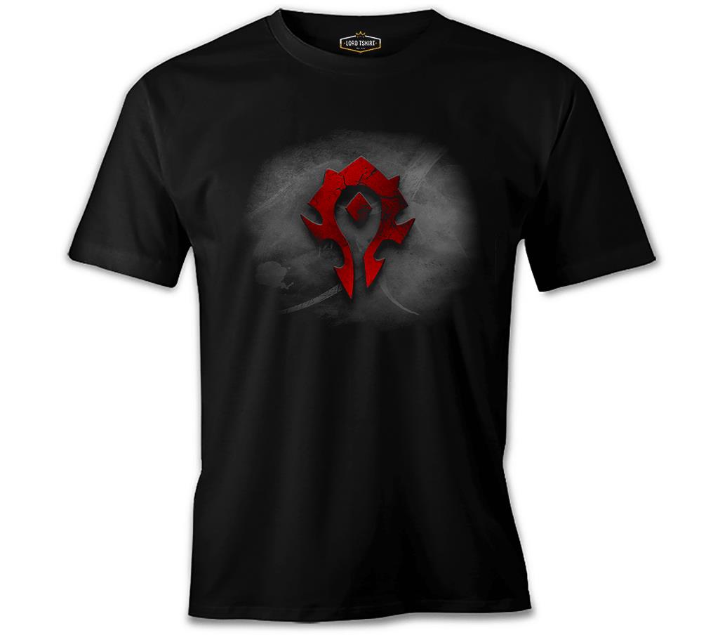 World of Warcraft - Horde Logo Siyah Erkek Tshirt