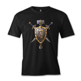 World of Warcraft - Human Siyah Erkek Tshirt