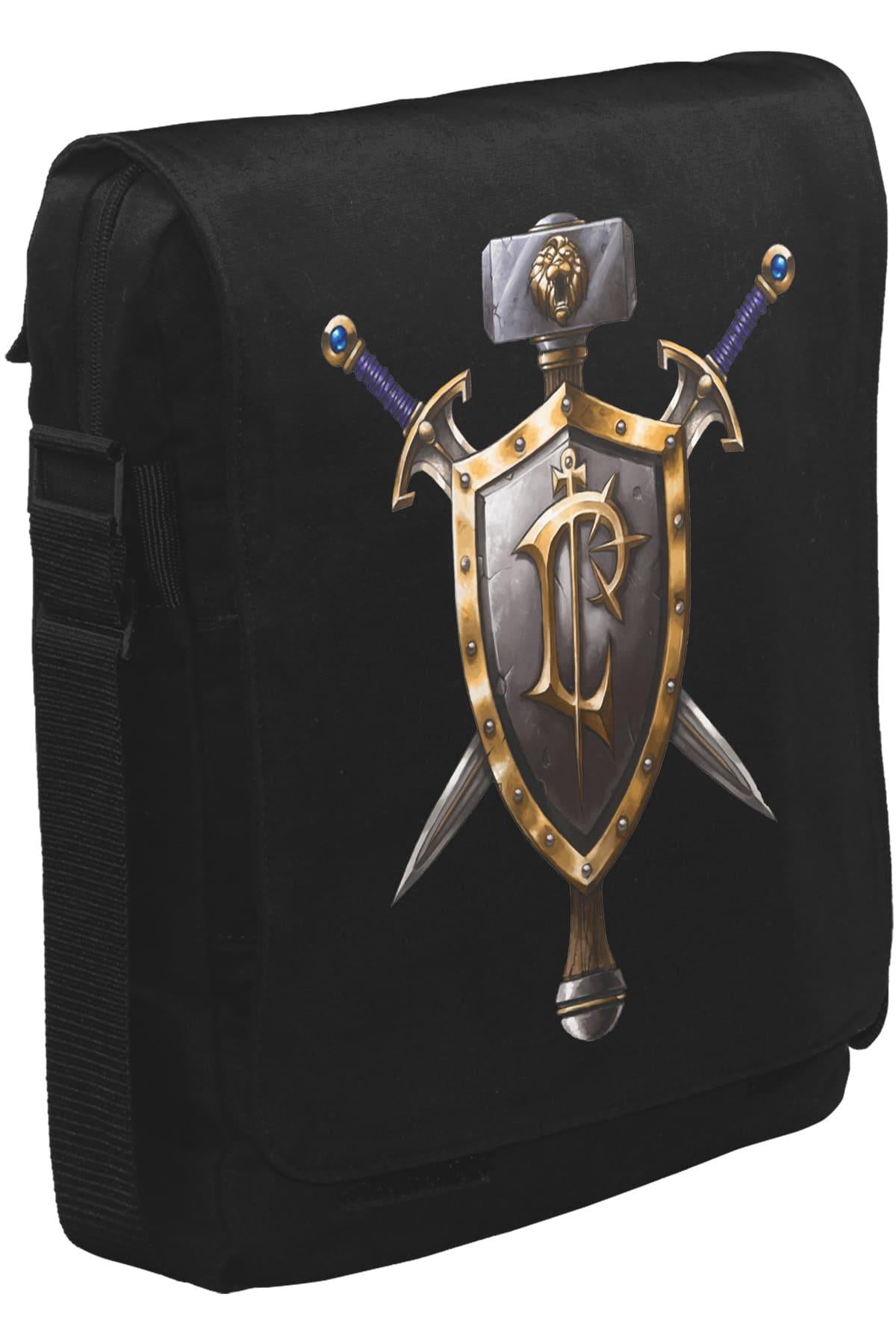 World of Warcraft - Human Unisex Siyah Postacı Çanta