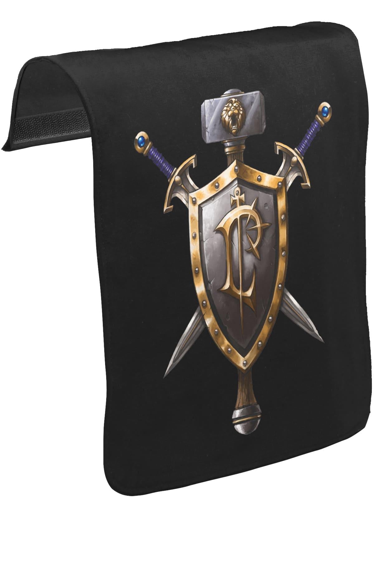 World of Warcraft - Human Unisex Siyah Tak-Çıkar Postacı Çanta Kapağı CK-1278