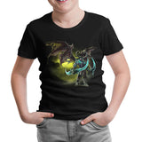 World of Warcraft - Illidan Stormrage Siyah Çocuk Tshirt