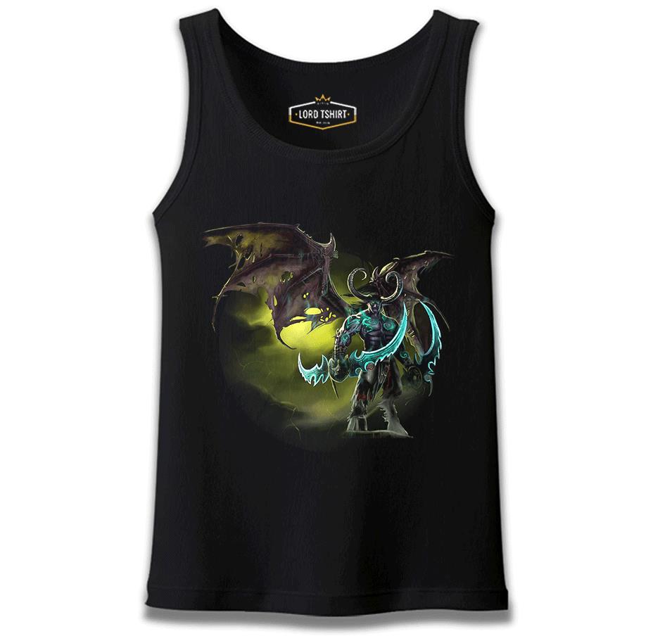 World of Warcraft - Illidan Stormrage Siyah Erkek Atlet