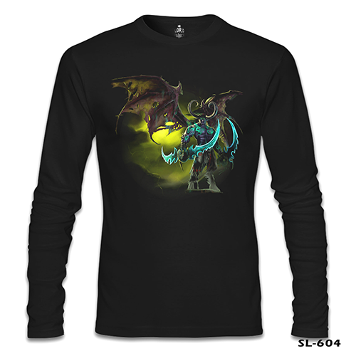 World of Warcraft - Illidan Stormrage Black Men's Sweatshirt