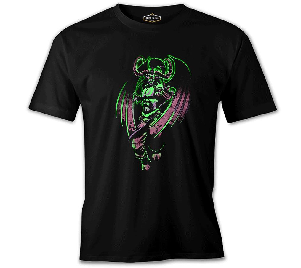World of Warcraft Legion - Illidan Siyah Erkek Tshirt