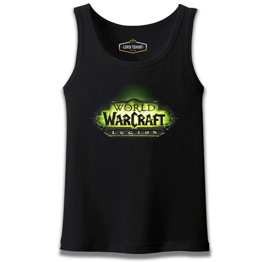 World of Warcraft - Legion Logo Siyah Erkek Atlet