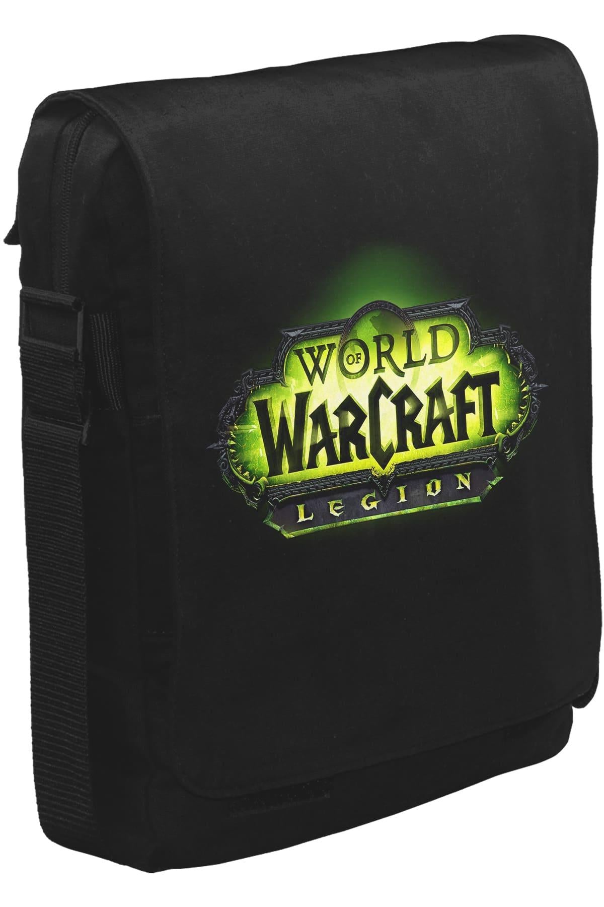 World of Warcraft - Legion Logo Unisex Siyah Postacı Çanta