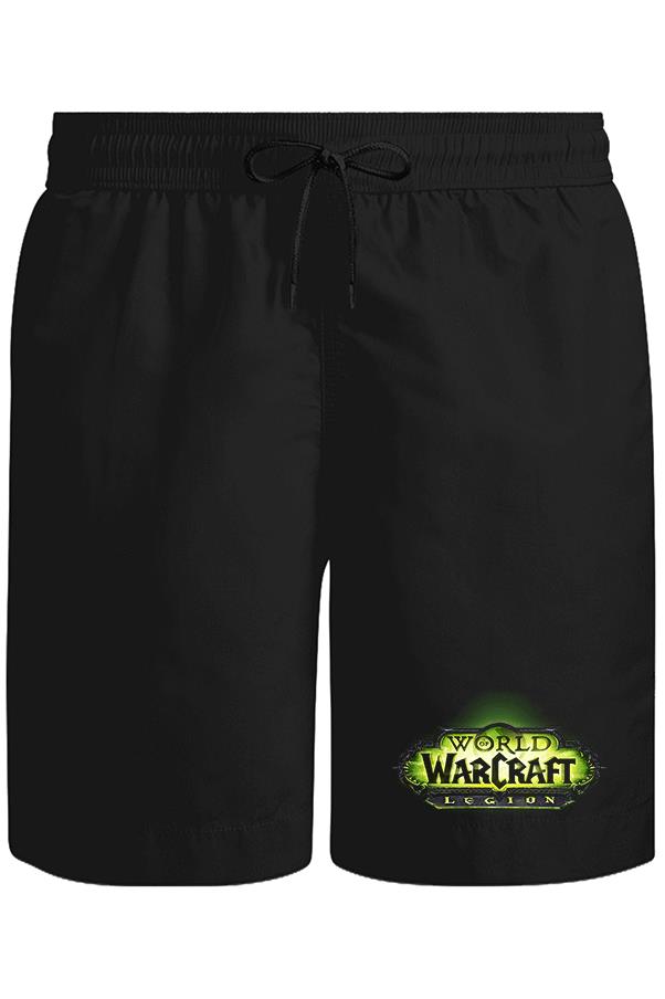World of Warcraft - Legion Logo Unisex Siyah Şort