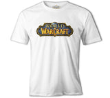 World of Warcraft - Logo Dünya Beyaz Erkek Tshirt
