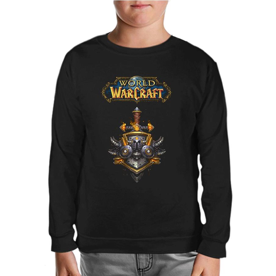 World of Warcraft - Logo Black Kids Sweatshirt