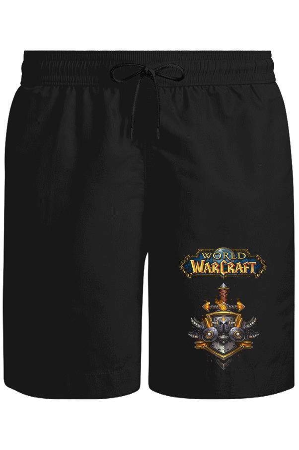 World of Warcraft - Logo Unisex Siyah Şort