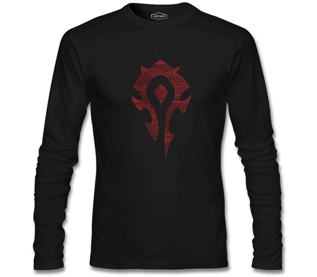 World of Warcraft - Orc Siyah Erkek Sweatshirt