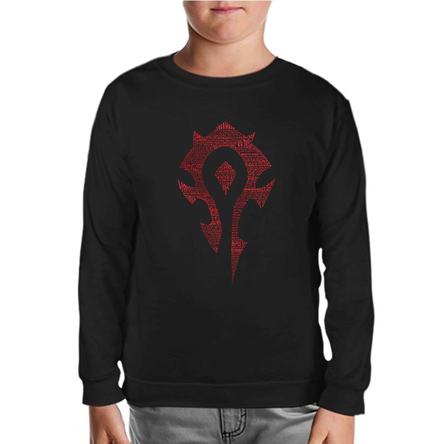 World Of Warcraft - Silver Moon Black Kids Sweatshirt