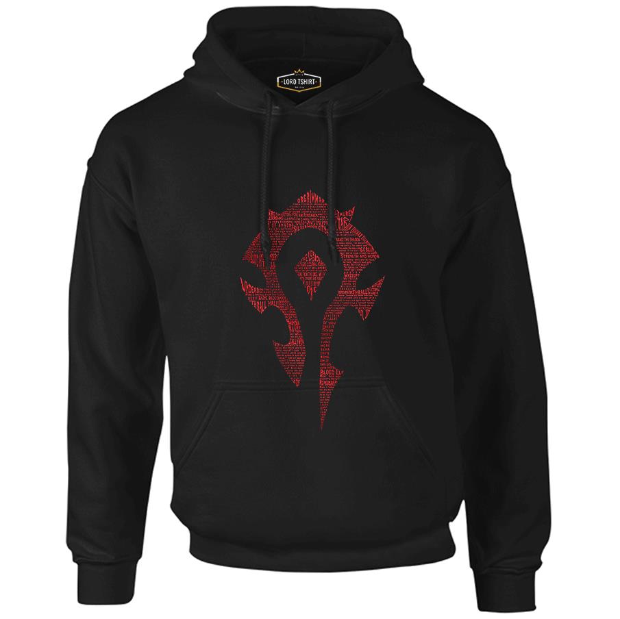 World Of Warcraft - Silver Moon Black Men's Zipperless Hoodie