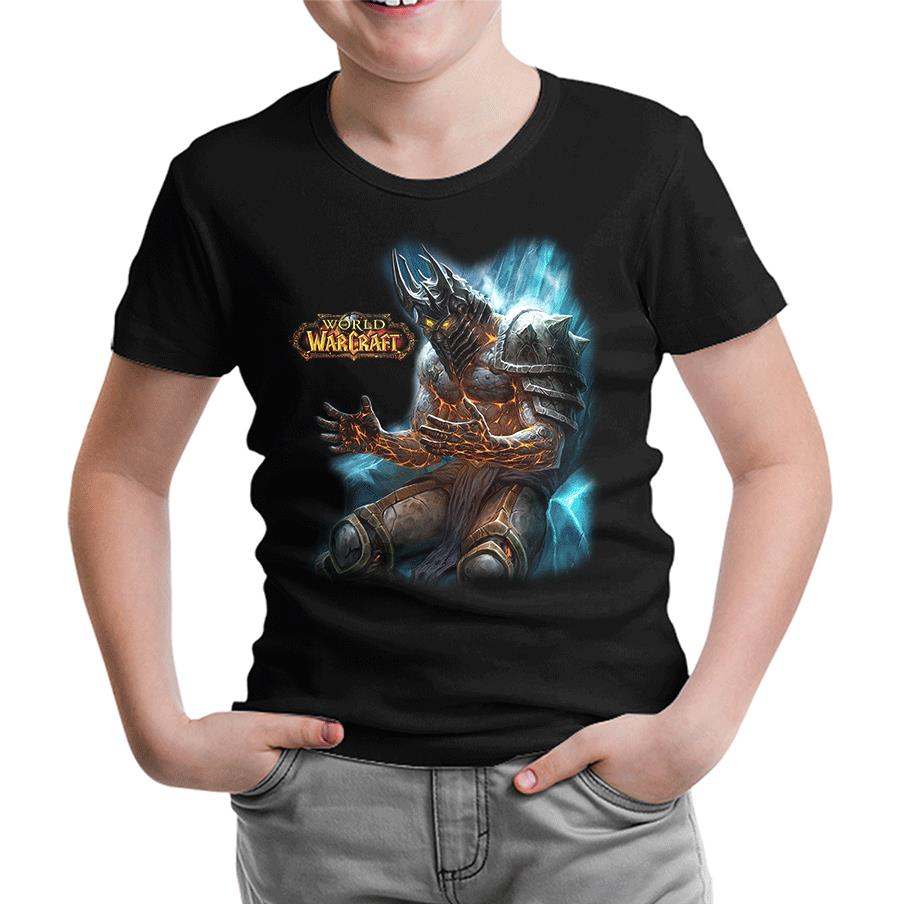 World of Warcraft - Wrath Siyah Çocuk Tshirt