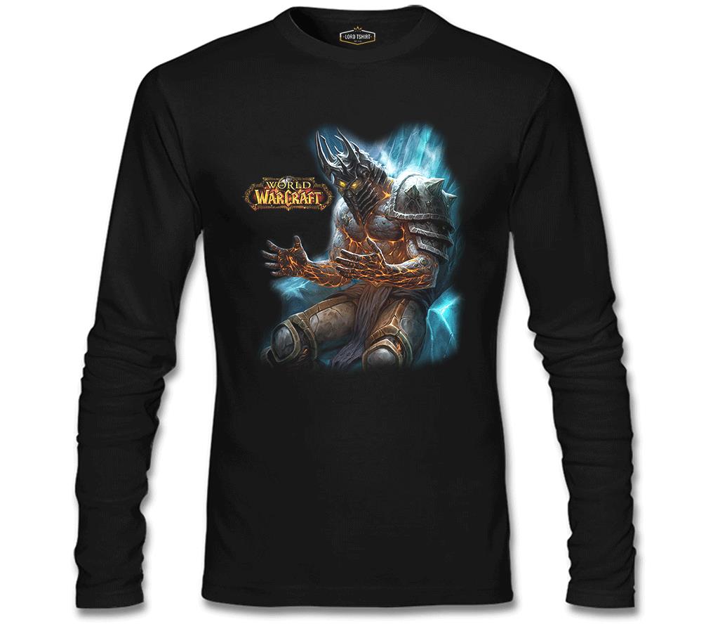 World of Warcraft - Wrath Siyah Erkek Sweatshirt