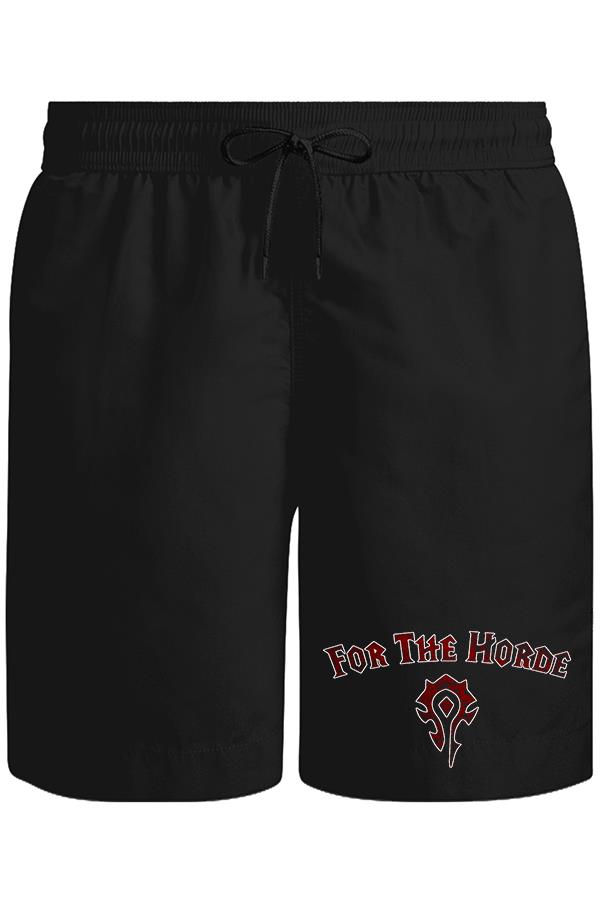 World of Worldcraft - For the Horde Unisex Siyah Şort