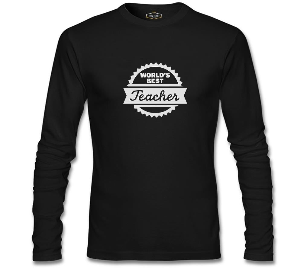 World's Best Teacher Teachers' Day Black Men's Sweatshirt