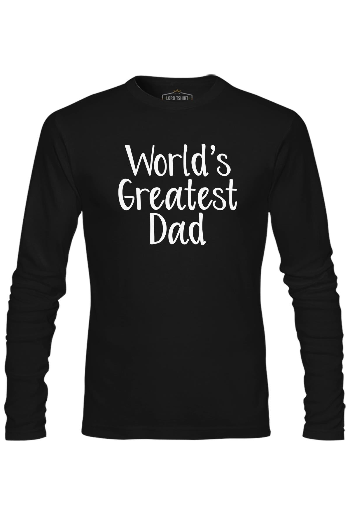 World's Greatest Dad Black Men's Sweatshirt