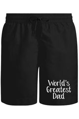 World's Greatest Dad Unisex Siyah Şort