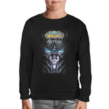 World Warcraft - Arthas Siyah Çocuk Sweatshirt