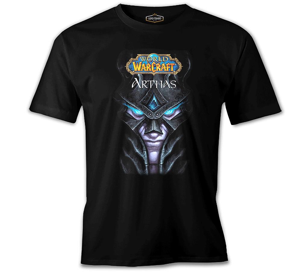 World Warcraft - Arthas Siyah Erkek Tshirt