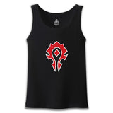 World Warcraft - Logo Black Male Athlete